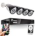 TIGERSECU Full HD 1080P 8-Channel Video Security Camera DVR System, 1TB Hard Drive - Four 2.0mp Outdoor Bullet Cameras, 65ft Night Vision