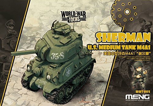 Meng Model - M4a1 Sherman U.s Tank World War Toon