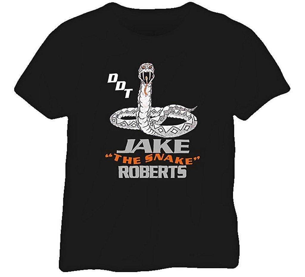 Jake The Snake Roberts Retro Wrestling Black T Shirt