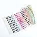 DECORA 3-5mm Mix Color Half Pearl Stickers on Acrylic Rhinestone Sheets 900 Self Adhesive Gems