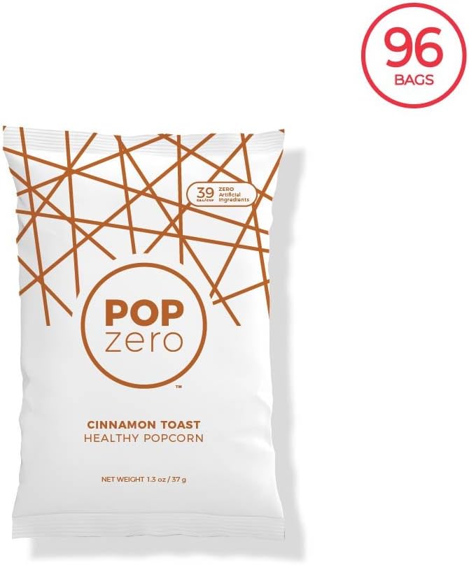 Pop Zero Cinnamon Toast 1.3oz bags BULK (96 pack)