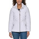 Tommy Hilfiger Women's Puffer Lightweight Hooded Stretch Jacket with Drawstring