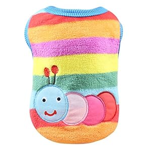 Ropa Perro Pequeño Invierno Felpa Animal de Dibujos Animados Camiseta Abrigo de Cachorro Gatos Yorkshire Chihuahua