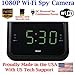1080P HD WIFI AM/FM Alarm Clock Radio Spy Camera Wireless IP P2P Covert Hidden Nanny Camera Spy Gadget with Free Mobile App No Monthly Fee (16GB, WI-FI MODEL )