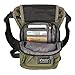 Vanlison Waterproof Airsoft Tactical Drop Leg Pouch Bag Panel Motorcycle Bag Green