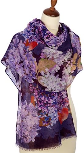 Pavlovo Posad Russian Scarf Wrap Shawl Pashmina Purple №264 100% Wool
