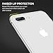 RANVOO iPhone 8 Plus Bumper Case, iPhone 7 Plus Bumper Case, Premium Bumper Case Flexible Protective Aluminum TPU Hybrid Bumper Frame [Support Wireless Charging], Silver [Armor]