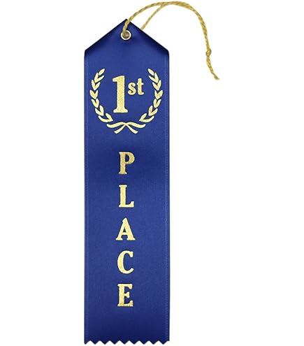 Amazon.com : RibbonsNow 2nd Place Award Ribbons - 25 Red