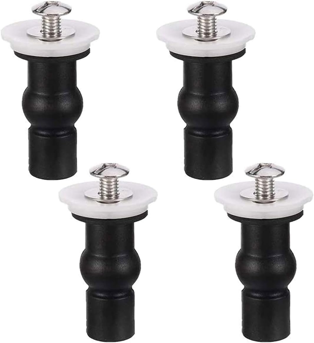 4 Pack Toilet Seat Hinges Fixing Screw Toilet Seat Top Fix Expanding