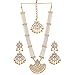 Jwellmart Indian Diva Collection Pearl Rani Haar Necklace Set in Kundan Stones for Women