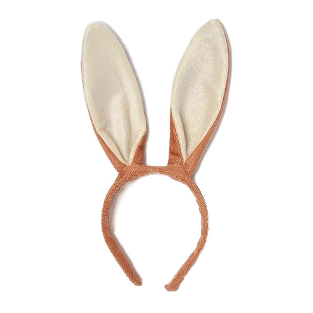 Brown Bendable Long Rabbit Ears Alice Hair Band Headband Fancy Dress