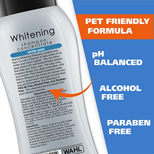 Wahl Whitening Shampoo White Pear scent for Pets Whitening & Animal