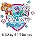 6 Inch Everest Skye Paw Patrol Girl Pup Wall Decal Sticker Pups Puppy Puppies Dog Dogs Removable Peel Self Stick Adhesive Vinyl Decorative Art Kids Room Home Decor Children 6 1/2 x 5 1/2 inches