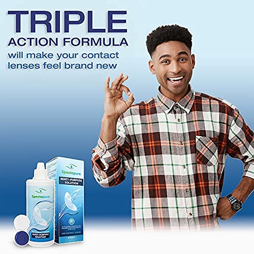 Contact Lens Solution with Lens Case 12 Fl. Oz Bottle (Pack of 3) by