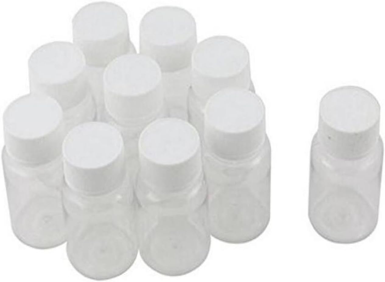 12PCS 80ml/2.7oz Clear Empty Portable Thicken Plastic Bottles Case with White Screw Cap Holder Storage Container for Liquid Solid Powder Dispense - Image 3