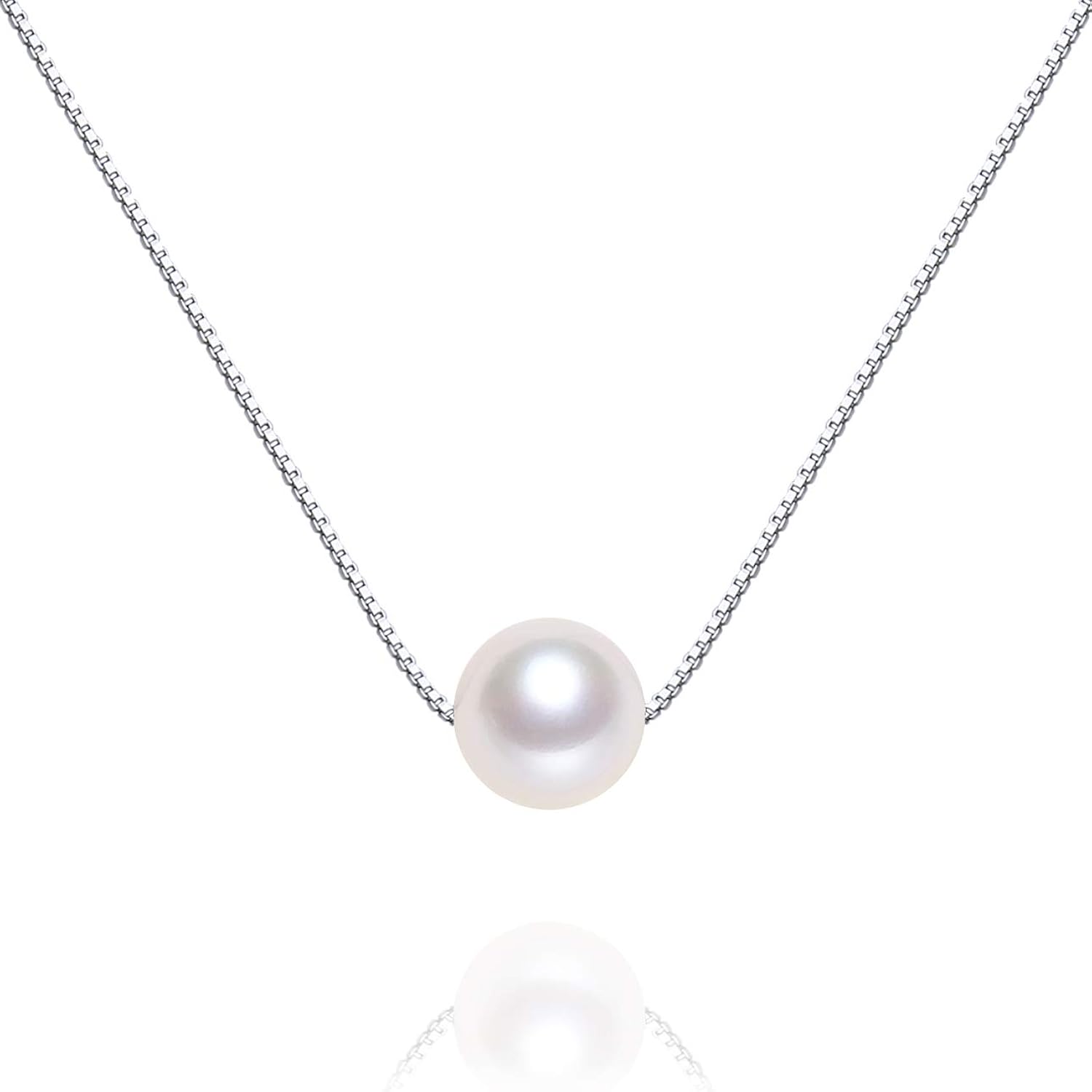 Gpearl Argent 925 Argent Sterling Ronde Culture en Eau Douce N/A