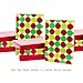 Hallmark Christmas Wrapping Paper (Red and Green Dots, 2 Pack)