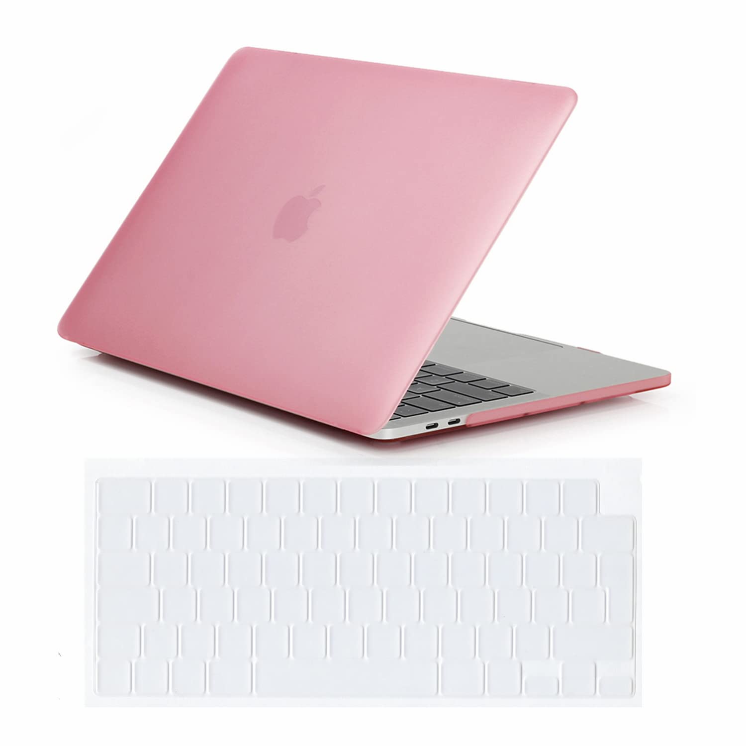 Se7enline Compatible with Best MacBook Pro Case 14 inch 2021 2022 2024 2023 M4 M3/M2/M1 A2918/A2992 A3112 A3401/A2779/A3434 Matte Laptop Protective Hard Shell Case with Keyboard Cover Skin,Pink