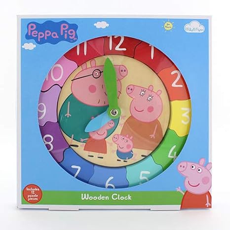 peppa pig clock puzzle
