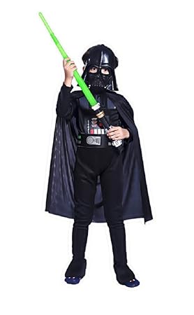 Lovelegis Größe M - 7-8 Jahre - Star Wars Kostüm - Darth Vader Warrior - Kind - Kleinkind - Karnevalsverkleidung - Halloween 