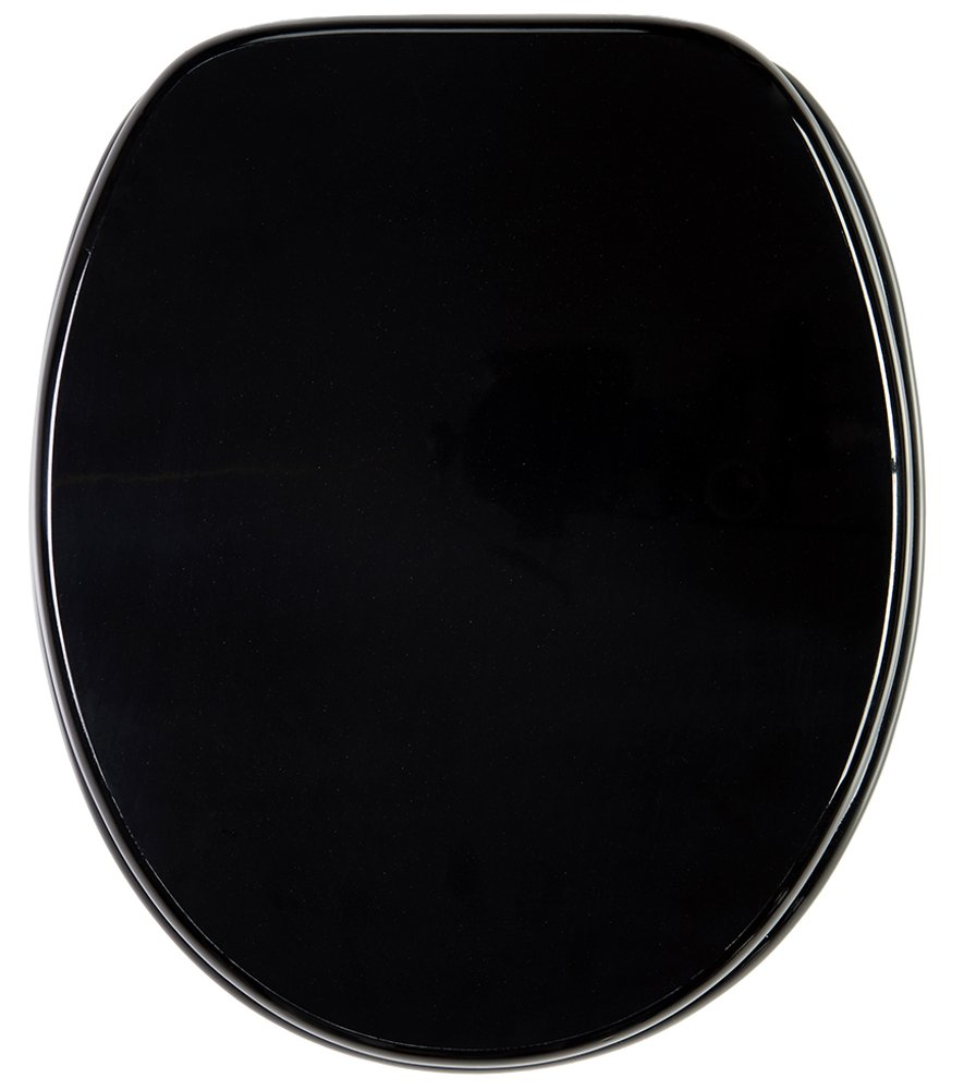 Sanilo Soft Close Toilet Seat, Wide Choice of New Toilet Seats, Stable Hinges, Easy to Mount (Black)