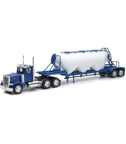 Camión Kenworth W900 A Escala 1/32 Con Grúa Y Remolque De Madera - Juguete De Colección Para Maquetas