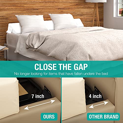 Vekkia Full Size Bed Wedge Pillow Gap Filler/Headboard Pillow/Mattress