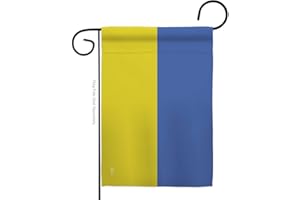 Americana Home & Garden Ukraine Garden Flag - Regional Nationality Nation International World Country Particular Area - House Decoration Banner Small Yard Gift Double-Sided Made In USA 13 X 18.5