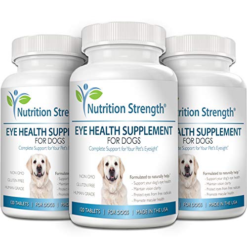 Nutrition Strength Eye Health Supplement For Dogs With Lutein Bilberry Fruit Grape Seed Green Tea Extract Multivitamin Support For Dog Eye Allergies Irritation Problems 120 Chewable Tablets Pricepulse