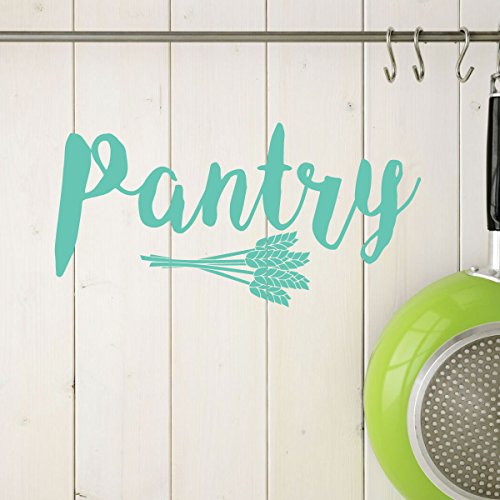 Pantry Wall Decal with Wheat Design - Farmhouse Decor for Kitchen or Home Decoration - Chef Gifts - Thumbnail 2