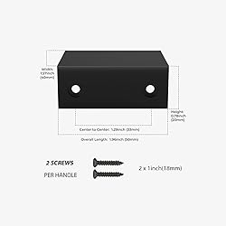 Peaha 5 Pack Kitchen Cabinet Handles 1-5/16 inch