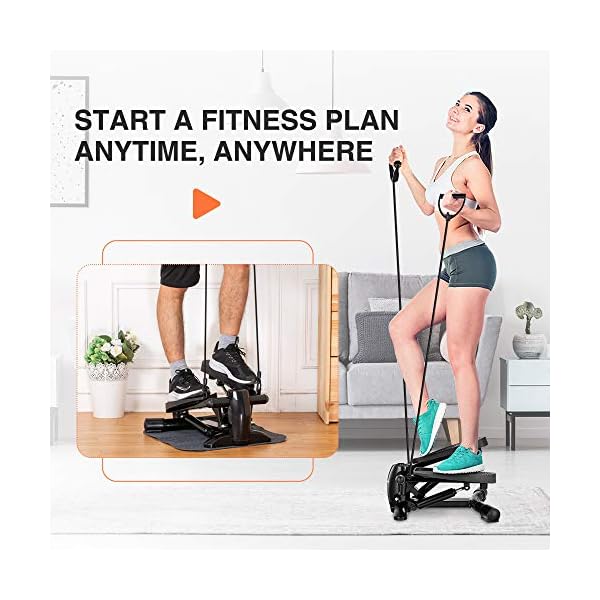 DACHUANG Steppers for Exercise, Exercise Step Machine with LCD Monitor Stepper Machine Fitness Aerobic Stepper Small and…