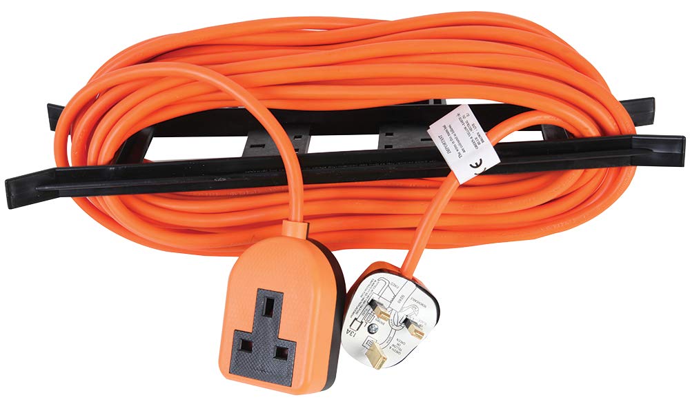PRO ELEC PELB1650 1 Gang Garden Extension Lead 15m, Orange
