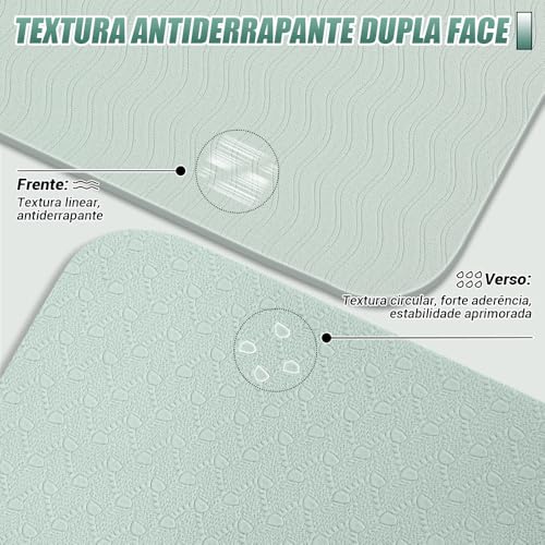 yoga mat, Tapete de Ioga, Tapete Ioga Grande, Espessura de 7,5 mm, 183 x 61 cm, Tapete de Pilates Multifuncional, Macio e Antiderrapante