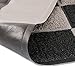 Door Mat - Rug for Floor & Shoe Scraper – 17 by 31.5 Inches – by Utopia Home (Grey & Black)