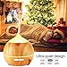 Essential Oil Diffuser XFelectronics 250ml Aroma Oil Diffuser, Aromatherapy Oil Diffuser Humidifier, Ultrasonic Diffuser Wood Grain with Waterless Auto Shut-off, 7 Colored LED Lights, Adjustable MIST