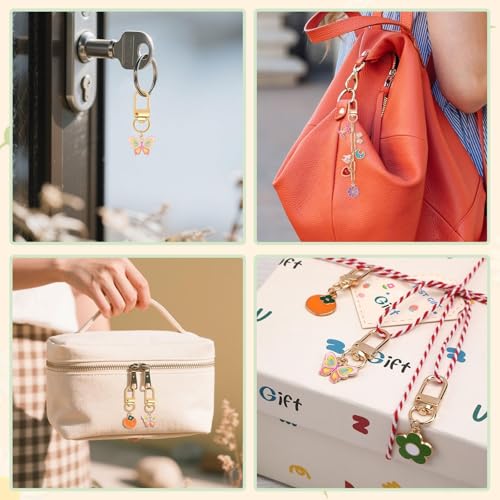 159Pcs Keychain Making Kit, Charm Jewelry Chain Making Crafts Including 30 Charms 12 Keychain Clips Hooks 15 Extender Chains 100 Jump Ring and Jewelry Plier for Crafts