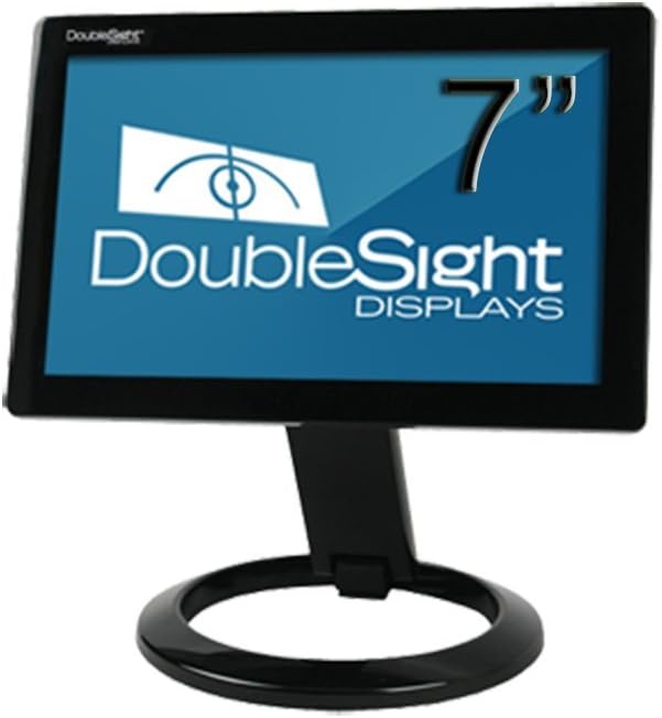 DoubleSight DS-70U 7" Black - PC flat panels (LCD, 800 x 480 pixels, Black, USB 2.0, 350:1, 16:10)