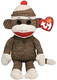 Ty Beanie Baby - Socks the Sock Monkey Brown