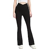 Women's High Waisted Flared Jeans Tummy Control Stretchy Denim Pants, Soft Comfortable Fit with Trendy Welt Pockets