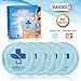 Round Reusable Gel Ice Packs – Set of 5 Small Gel Ice Packs – Ideal for Cold or Hot Therapy - No Leaks, No Drips - Microwaveable - Effective Pain Relief, Sinus Relief, Swelling Control and More