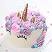 Unicorn Molds,Birthday Small Cake Silicone Mould Bonus With Mini Unicorn Fondant Candy Making Mold, Unicorn Horn ear Eyelash Baking Cupcake Topper Kit(Set of 7)
