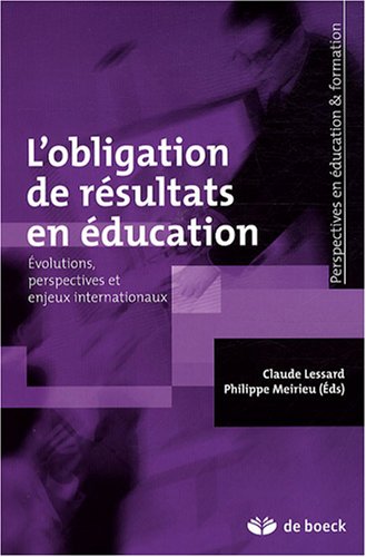 L' obligation de résultats en éducation