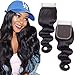 QTHAIR 12a Transparent Lace Closure Wig Brazilian Virgin Human Hair 12inch