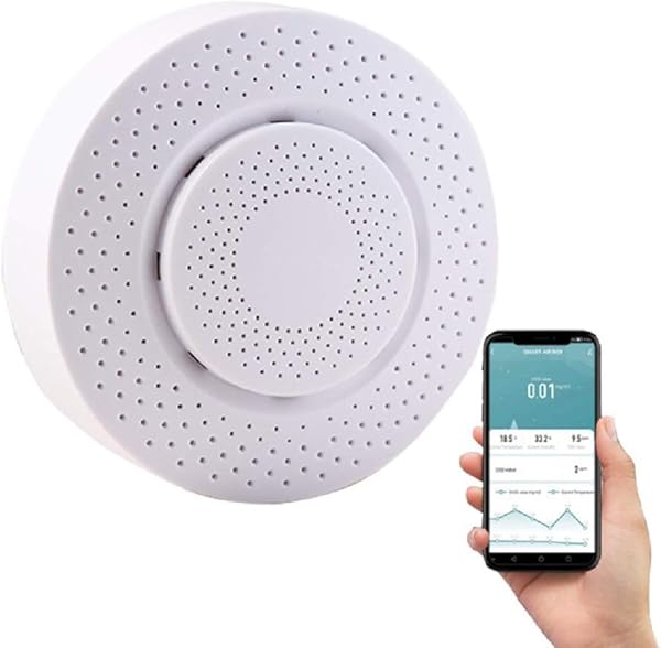 SOLE HOME Smart Air Box 5 in 1 Smart Air Qualitt Detektor Echt Zeit Tests Formaldehyd VOC CO2 Temperatur Feuchtigkeit APP Fernbedienung Zigbee Hub Erforderlich