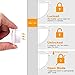 GLOUE Safety Magnetic Locks for Cabinet and Drawers Child Latches Baby Proofing Cabinets Locks (12 Locks + 2 Keys)