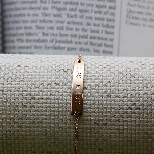 Valentine's Day,Same day ship til 2p.m,Bible Verse Bar Bracelet,Wedding gift,Personalized jewelry,christian jewelry,silver necklace,birthday gift,faith necklace,baptism,Holiday gift