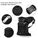 CAMTOA New Men Canvas Sports Racing Drop Leg Bag, Fanny Pack Bike Cycling Hip Bag for Motorcycle Outdoor Bike Cycling Black