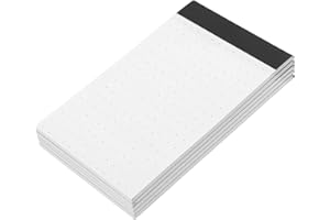 INOOMP 5pcs A7 Mini Dot Grid Notepad with Self-stick Dotted Paper Pads for Office, School, and Home