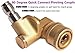 Prince Mark Pressure Washer Nozzle Tips Multiple Degrees, 1/4 INCH (7 Nozzles+Pivoting Coupler)